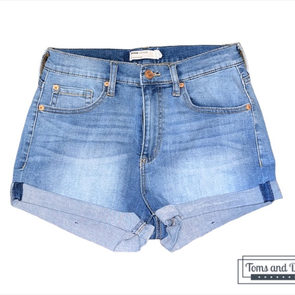 Garage Women's Jean Short Blue - Picture 1 of 2
